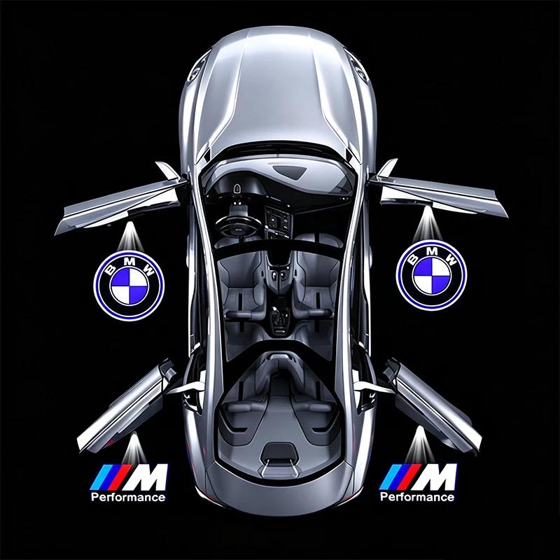 Для BMW M X1 X3 2 шт. Светодиодный проектор логотипа двери автомобиля Лампа приветствия Для BMW M 3 5 6 7 1 Серия Z4 X1 X3 X4 X5 X6 Эмблема E46 E36 E34 F10 E90 F30 CVA1