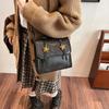 New Star Fashion College Style Multifunctional Solid Color Vintage Student School Bag Portable Travel Backpack Women's Bag