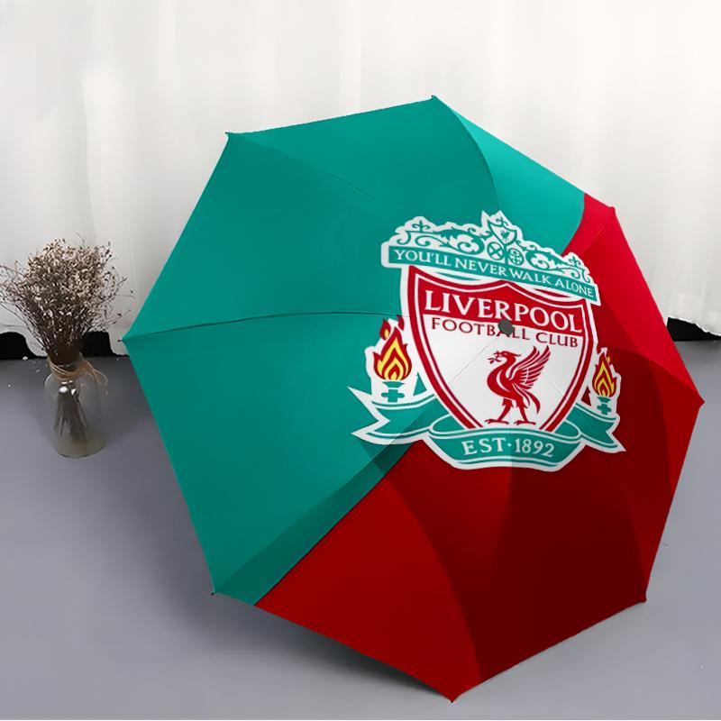 1pc L-Liverpool Umbrella, Sun Protection, And UV Shielding. It Has Eight Sturdy Ribs for Outdoor Use And Perfect As a Holiday Gift