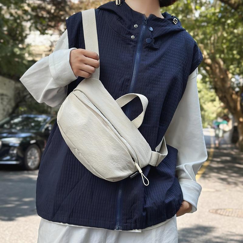 Нагрудная сумка мужская и женская повседневная простая сумка-мессенджер японская модная литературная сумка на плечо стиль поясная сумка Tide
