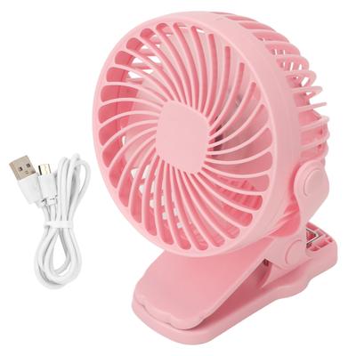 Вентилятор Clip On ABS 720 градусов 3 передачи бесшумный USB аккумуляторный мини-вентилятор для настольного офиса