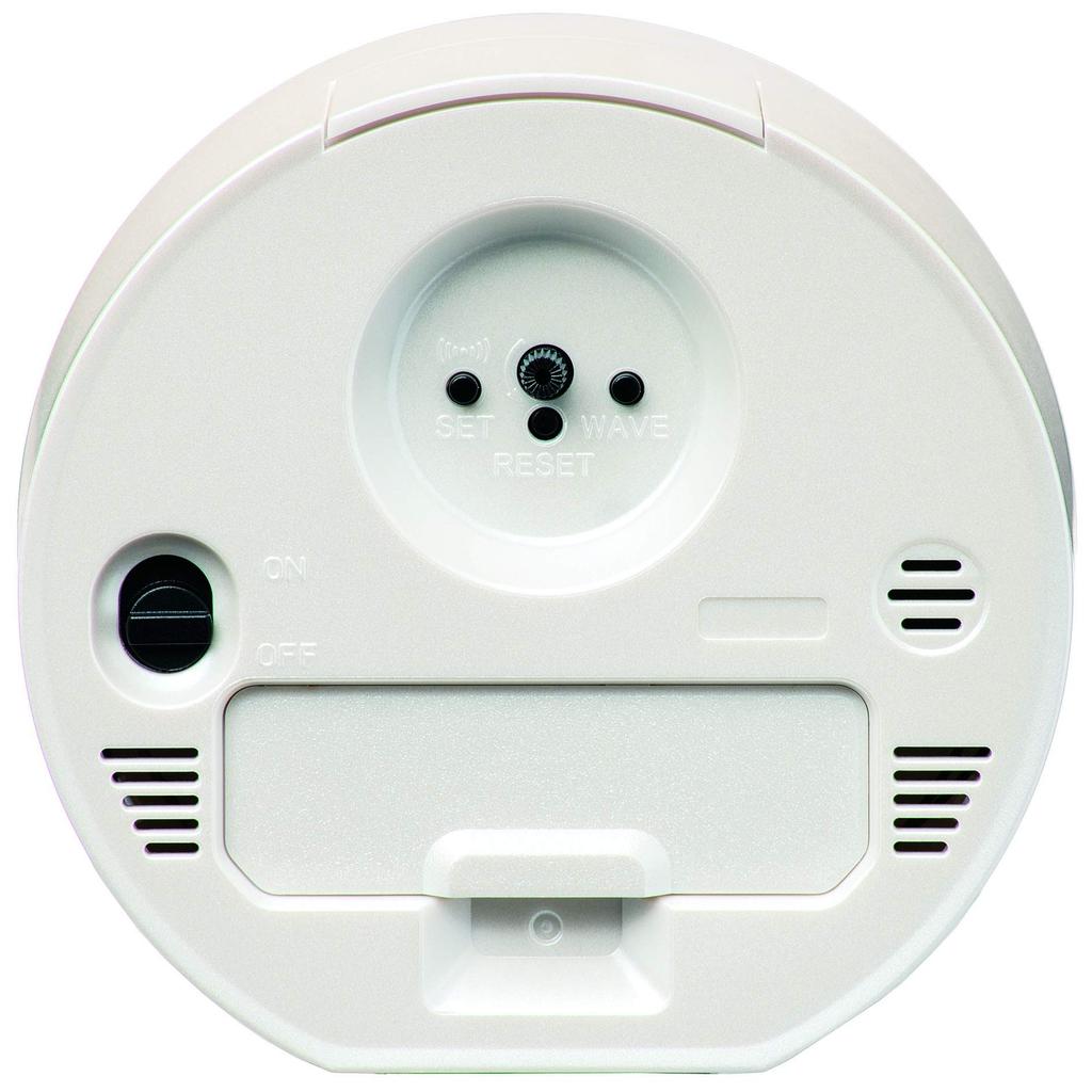 Seiko Clock Table Clock Alarm Clock Temperature Display Analog Temperature Display Calendar White Pearl Paint Body Size: 9.9 X 9.9 X 5.6 Cm KR333W