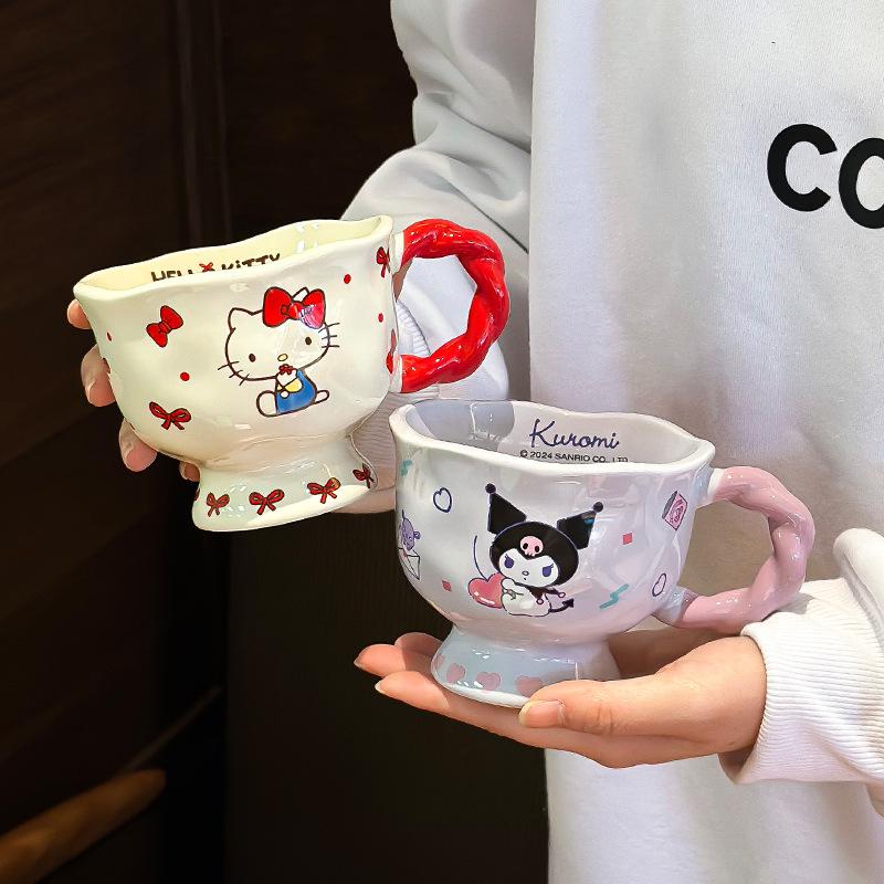Кружка Sanrio Hello Kitty на День Рождения - Милый Подарок для Девушки, Сувенирная Кружка для Воды для Пары