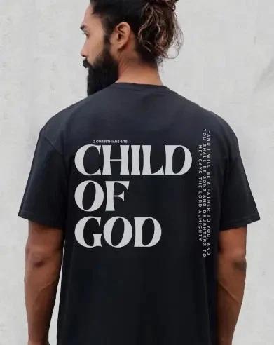 Child of God Shirt, Jesus Is King Christian Faith Streetwear Tee