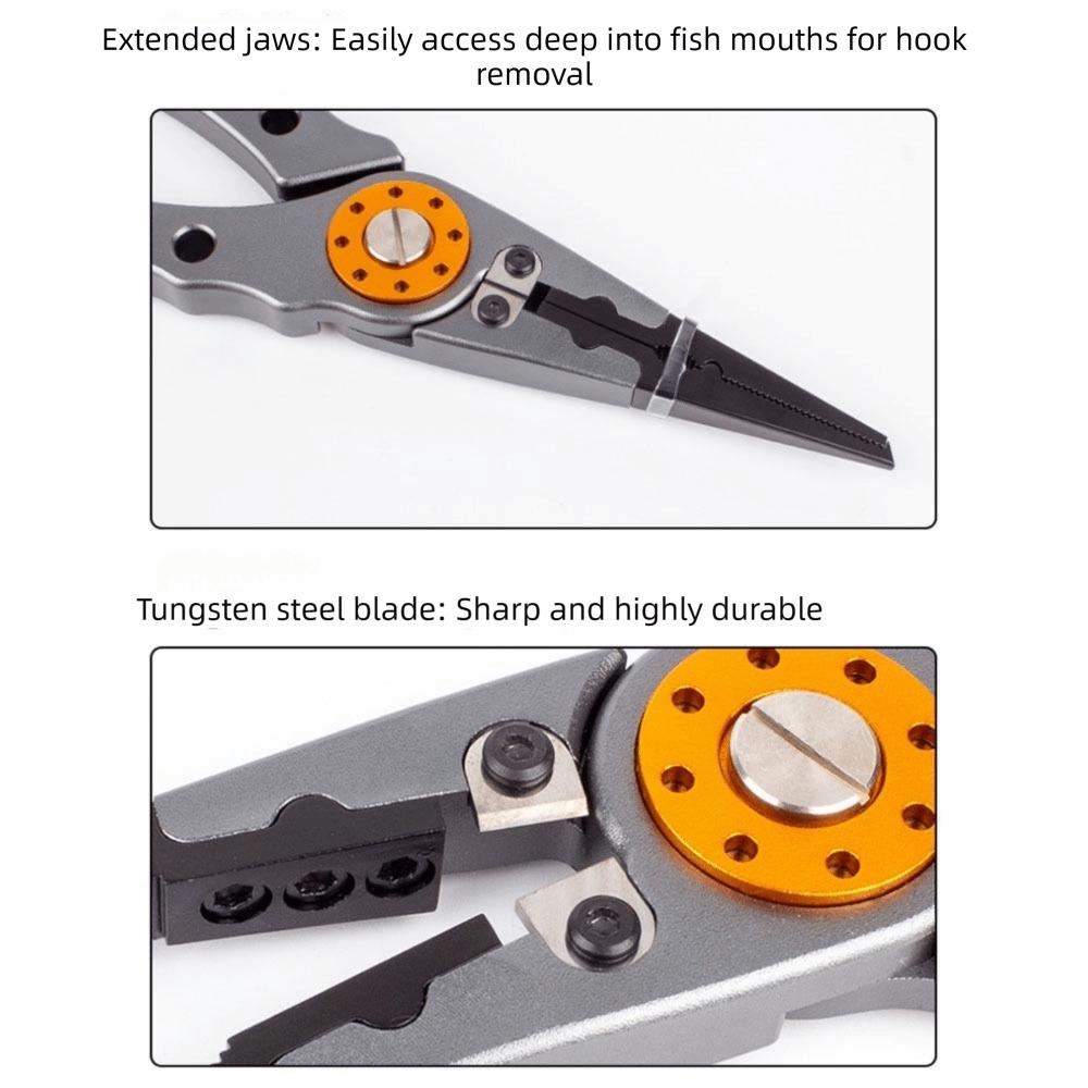 Anti Slip Fishing Pliers Aluminum Zinc Zinc Alloy Line Cutting Pliers Hook Remover Pliers Outdoor Fishing