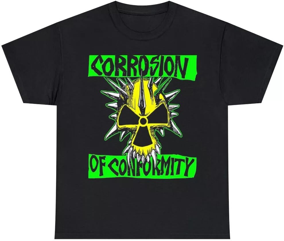 Corrosion of Conformity Green Yellow T Shirt Black