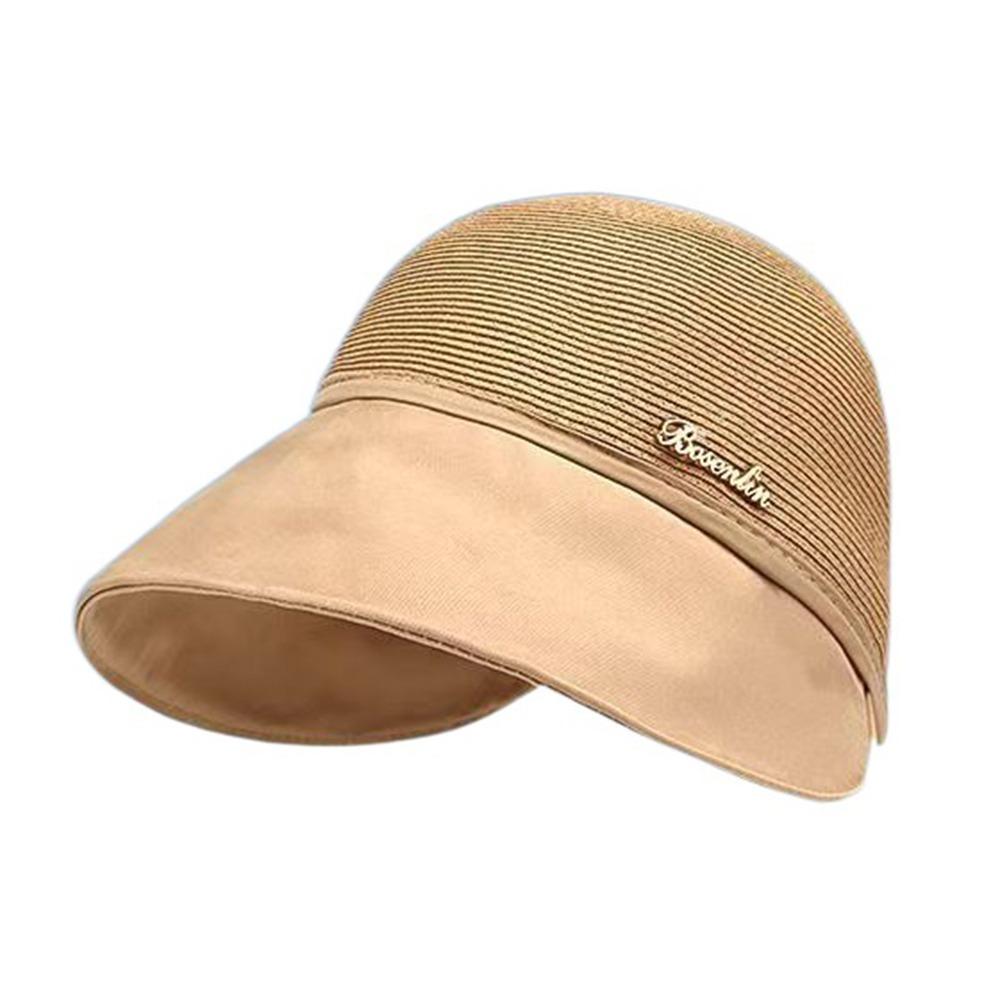 UV Protection Women's Straw Hat Wide Brim Fisherman Cap Fashion Bucket Sunhat  Camping
