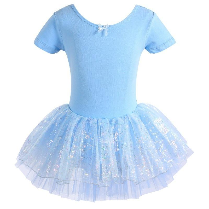 Dance Clothes Children's Women's Summer Short-sleeved Girls Practice Clothes Baby Dancing Clothes Toddler Tutu