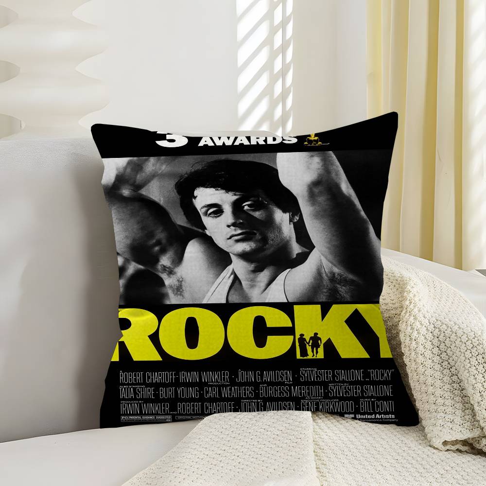 Rocky Balboa Boxing Fitness Personalized Picture Text Home Decorative Pillows Household Gifts 45X45Cm