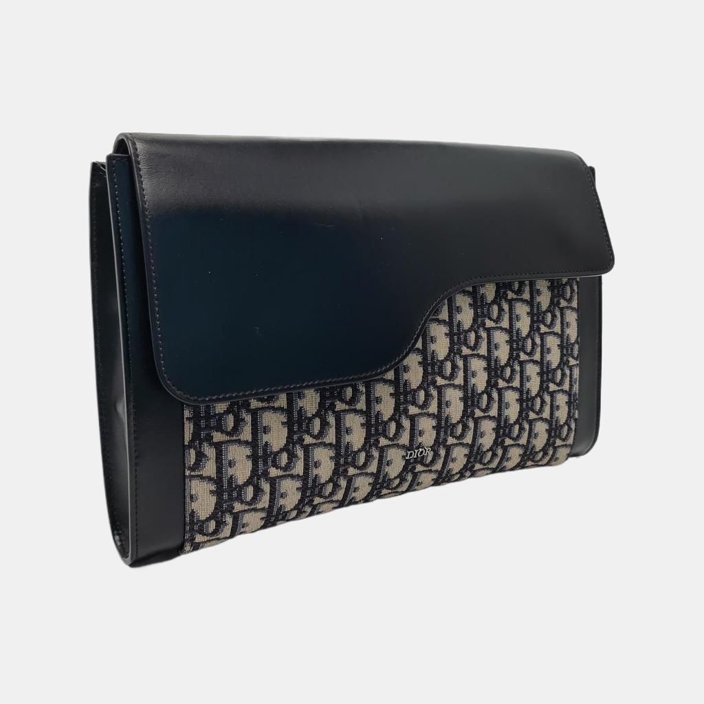 [Pre-Owned] Oblique Print Jacquard Fabric Ipad Air Smooth Leather Protective Case - Very Good #11MZOWO