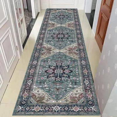English Style Long Corridor Carpet Runway Home Hotel Lobby Decoration Strip Carpet Washable Villa Staircase Floor Mat Home Decor