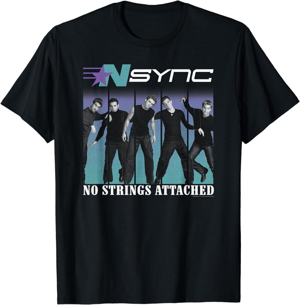 NSYNC T- Shirt Black Short Sleeve Unisex All Size S-5XL Gift For Fan Shirt