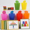 Children's Stacked Cup Game Fun Color Classification Cup Logical Thinking Training Matching  Table Game Educational Toys For Kid