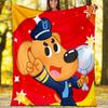 Плед с принтом на тему Шерифа Лабрадора - Идеально подходит для дивана, кровати, путешествий и использования на открытом воздухе | Можно стирать в машине, уютный и прочный.