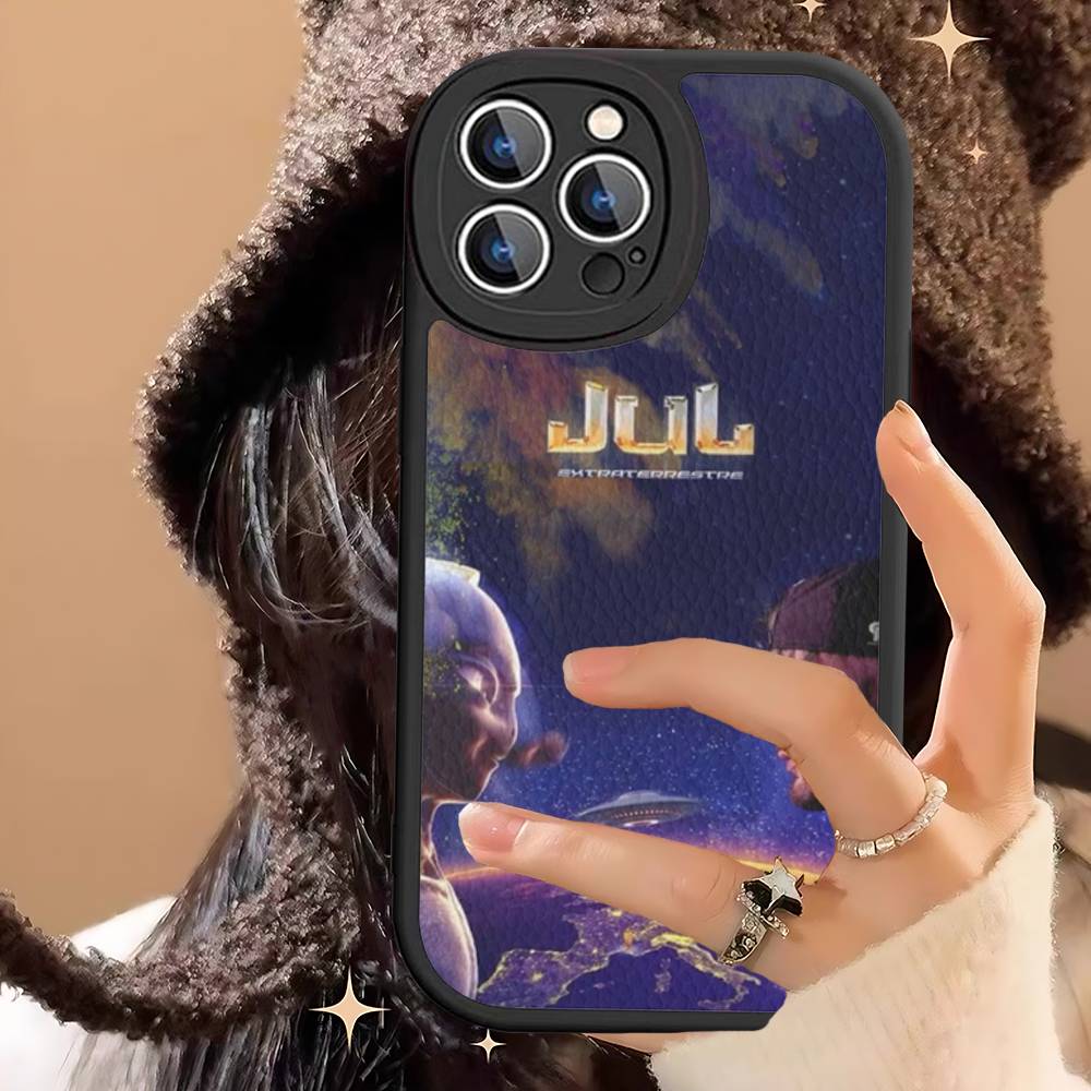 Чехол для телефона Rapper JuL C'est Pas Des Lol для iPhone 11 12 13 14 15 16 Pro Max Plus Кожаная обложка