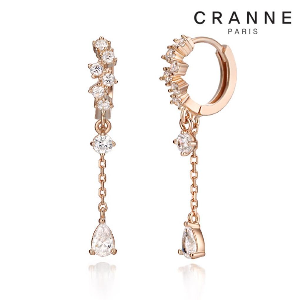 Серьги-подвески 14K Bling с застежкой-щелчком (Позолоченный) C24EGF099