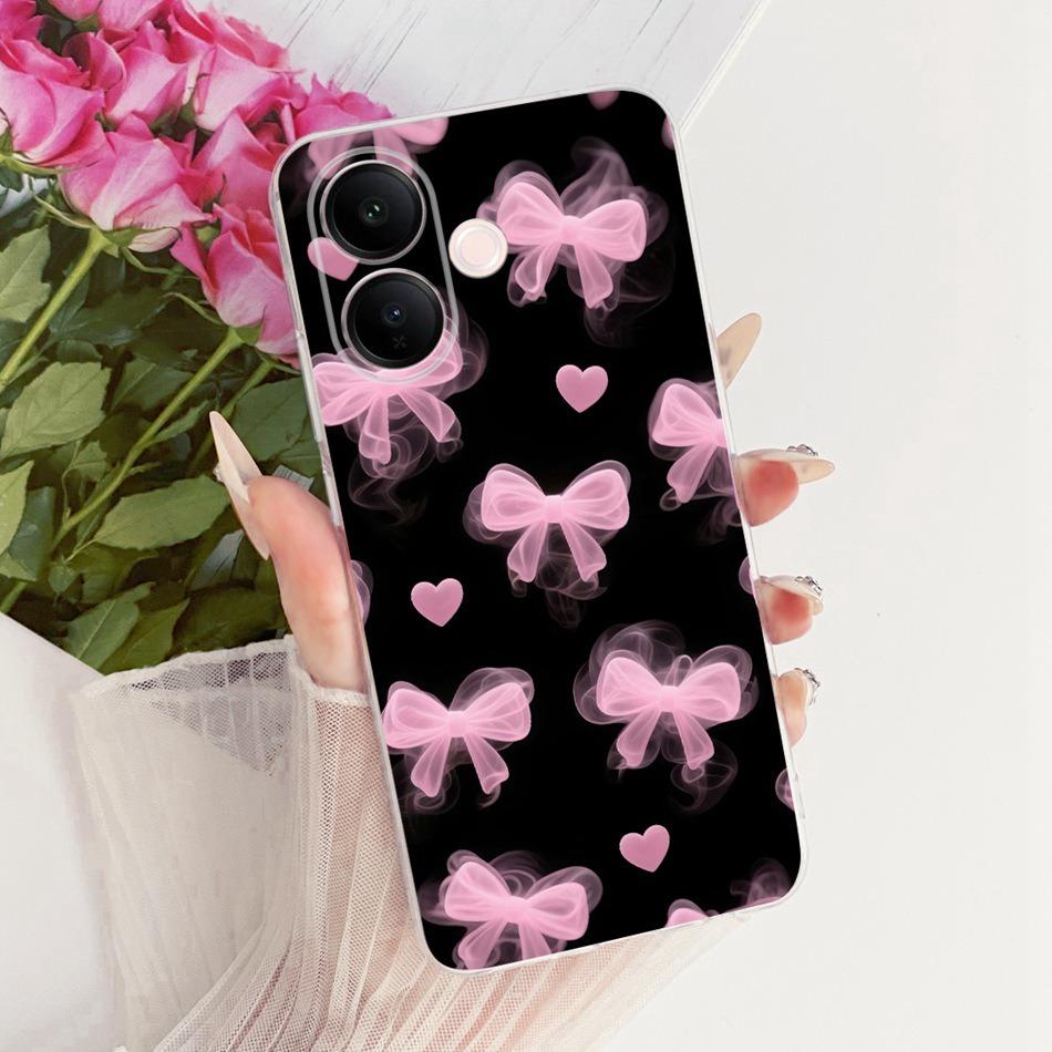 For Vivo V60 Lite 4G 5G Cute Flower Butterfly Cat Painted Case For Vivo V60 V60lite V2530 V2511 Soft Silicone TPU Phone Cases