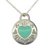 Б/У TIFFANY&Co. Ожерелье Return to round Серебро925 4г Серебро TIFFANY & Co. Синий Кулон