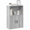 VidaXL Bookcase Sonoma Grey 60x24x85 Cm Engineered Wood, Bookshelf, Storage Rack, Book Holder, 860414