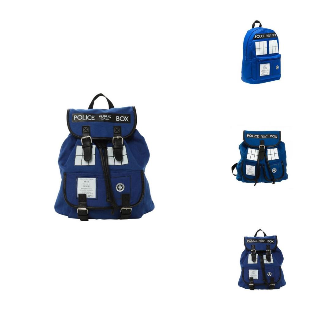 Рюкзак-сумка Doctor Who TARDIS Стильная сумка через плечо Большая вместимость Мягкая сумка