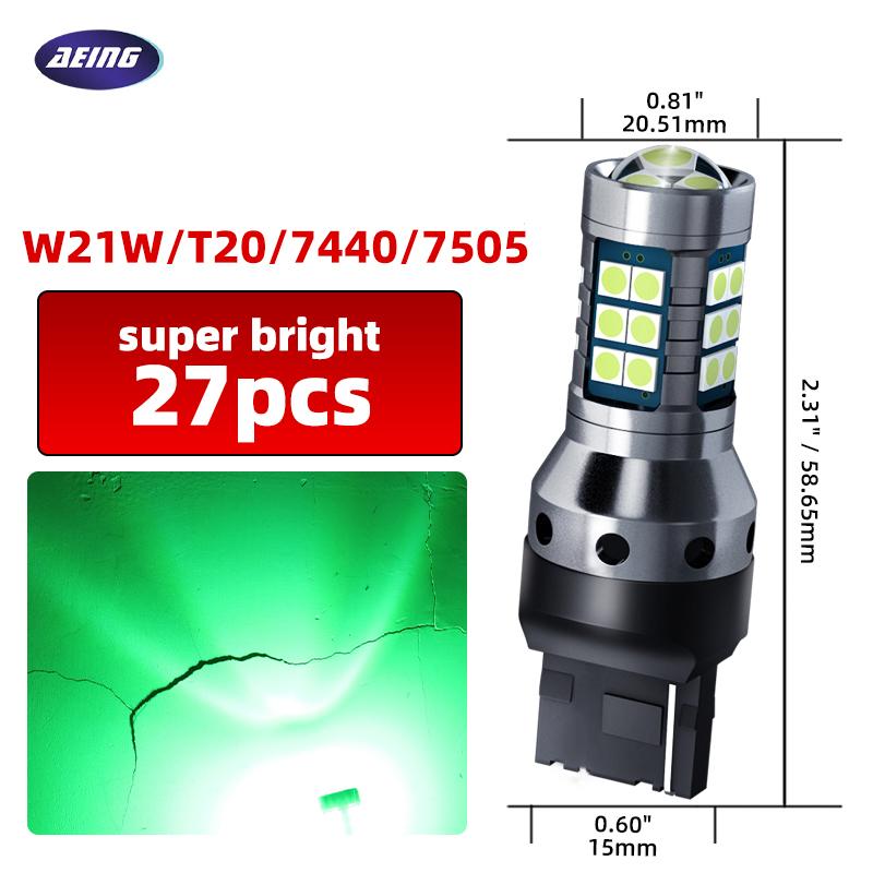 2pcs Car W21/5W LED Blub Daytime Running Light W21W 7443 7440 DRL For Mazda 2 DL DJ 3 BP BT-50 CX-30 CX-5 KF CX-9 MX-5 RF Targa bngxu02
