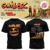 Gorillaz The Mountain Tour 2026 Североамериканская черная футболка - Высококачественная, Удобная, Дышащая, Ретро Подарок Y2k Ins