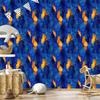 Ink Blue, Navy Blue and Gold Wallpaper for Living Room and Bedroom 50x1000