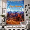 Custom Tapestry Wall Hanging, Stardew Valley Personalized Name Text Home Wall Decor