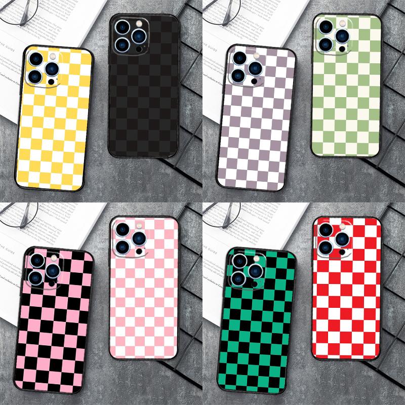 Checkerboard Checkered Board Case For Samsung Galaxy M13 M11 M12 M14 M15 M06 M16 M36 M56 M31 M53 M32 M52 M35 M55 M34 M54