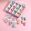 10/36Pcs Labubu Eraser 3D Detachable Cartoon Cute Doll Pencil Eraser Office Work Stationery School Student Supplies Holiday Gift