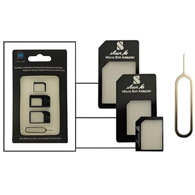 Адаптеры для SIM-карт - MOCCA DESIGN - Комплект 3 в 1 - Nano SIM - Micro SIM - Стандартная SIM