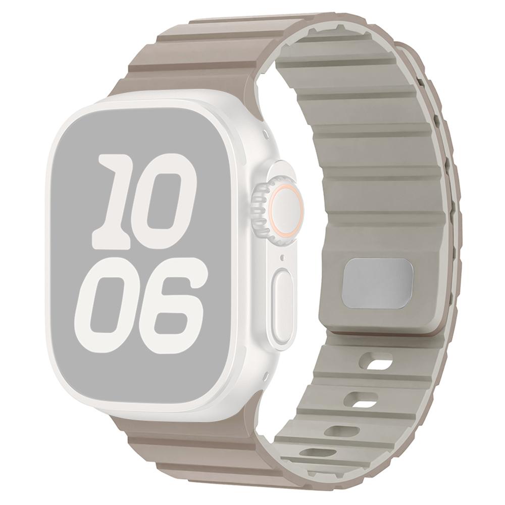 Силиконовый ремешок для Apple Watch Series 11 10 42 мм/9 8 7 41 мм/SE3 SE2 SE 6 5 4 40 мм/3 2 1 38 мм Магнитный ремешок с быстрым отсоединением