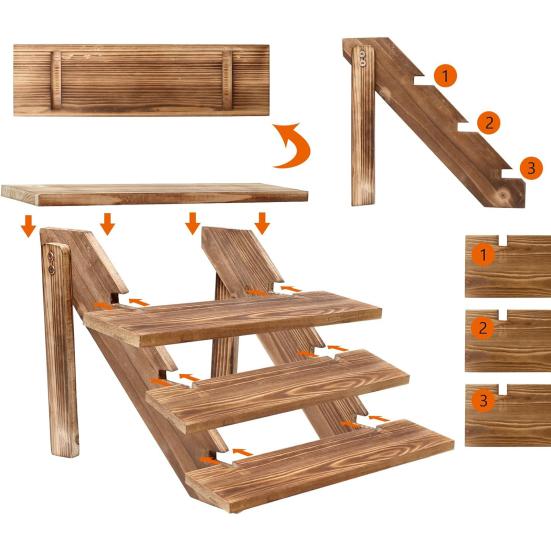 Деревянная подставка для кексов, многоярусная стойка для демонстрации десертов, складная конструкция, гладкие края, без заусенцев, простая в установке подставка для демонстрации кексов