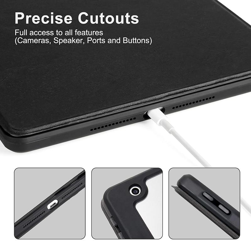 Rotating Case for iPad Air 10.5 Inch & iPad 10.2 Inch With Built-in Pencil Holder 360 Degree Rotating Stand Protective Cover