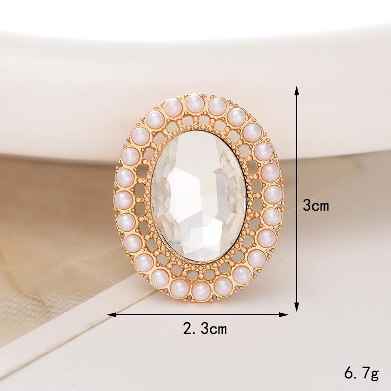 Zinc Alloy Pearl Flower Clog Accessories - DIY Shoe Buckle Decoration