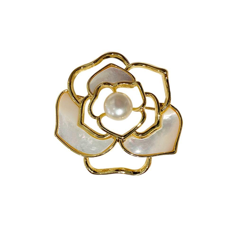Golden Jewelry Tulip Flower Clothing Accessories Fashion Brooch  Men Women