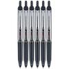 Шариковая ручка Pilot Precise V5 RT с жидкими чернилами, Extra Fine 0,5 мм, черные чернила, 6 штук
