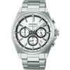 Мужские кварцевые часы-хронограф Seiko Selection серии S, серебристые, на батарейках