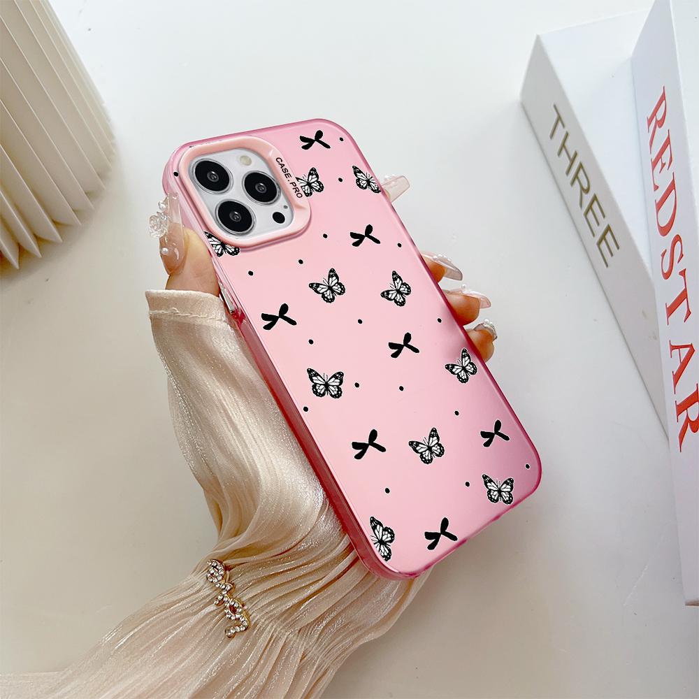 Раскрашенный узор, разноцветный, серебристый, двусторонний твердый корпус, противоударный противоударный чехол для телефона для Huawei Honor Infinix Tecno iPhone