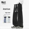 Baleno Мужские джинсы American High Street, свободные, стираные