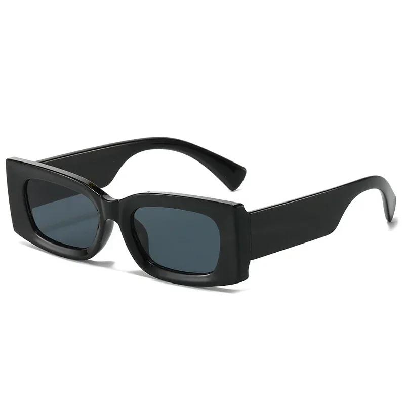 Популярные модные квадратные женские солнцезащитные очки конфетных цветов, ретро, с градиентными желтыми линзами, мужские, UV400