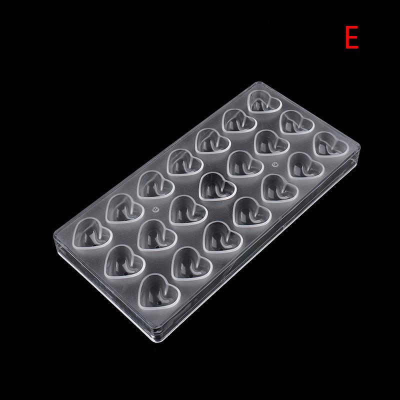 3D Chocolate Candy Bars Molds Tray Plastic Form Flowers Baking Pastry Tools
