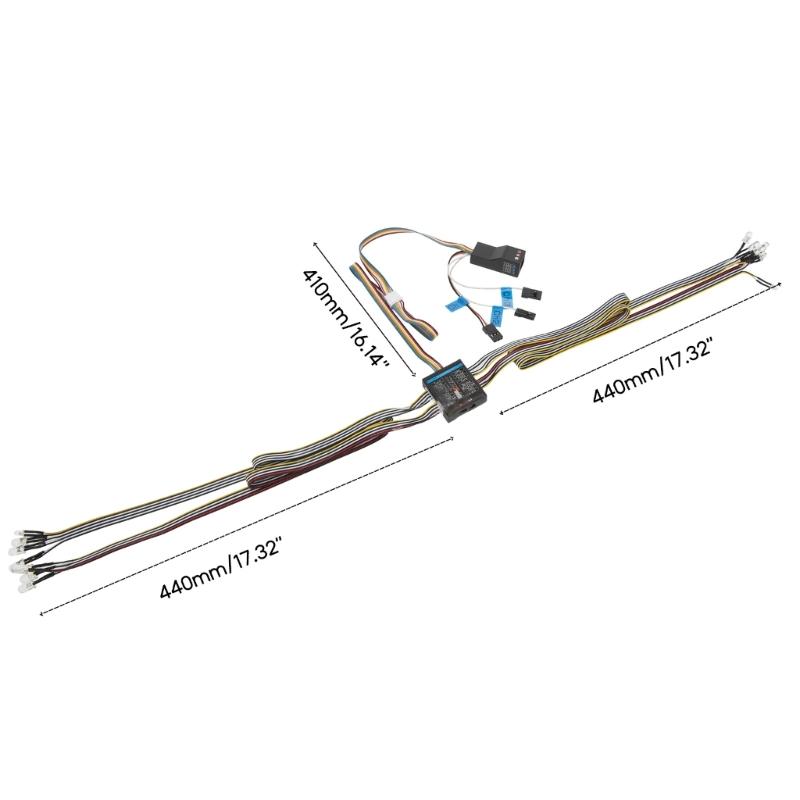 Симуляция Светодиодные Фонари Умная Система Мигающее Освещение Совместимо для RC Автомобиля 1/8 1/10 Масштабные Модели Yokomo HPI AXIAL RC4WD-TRX