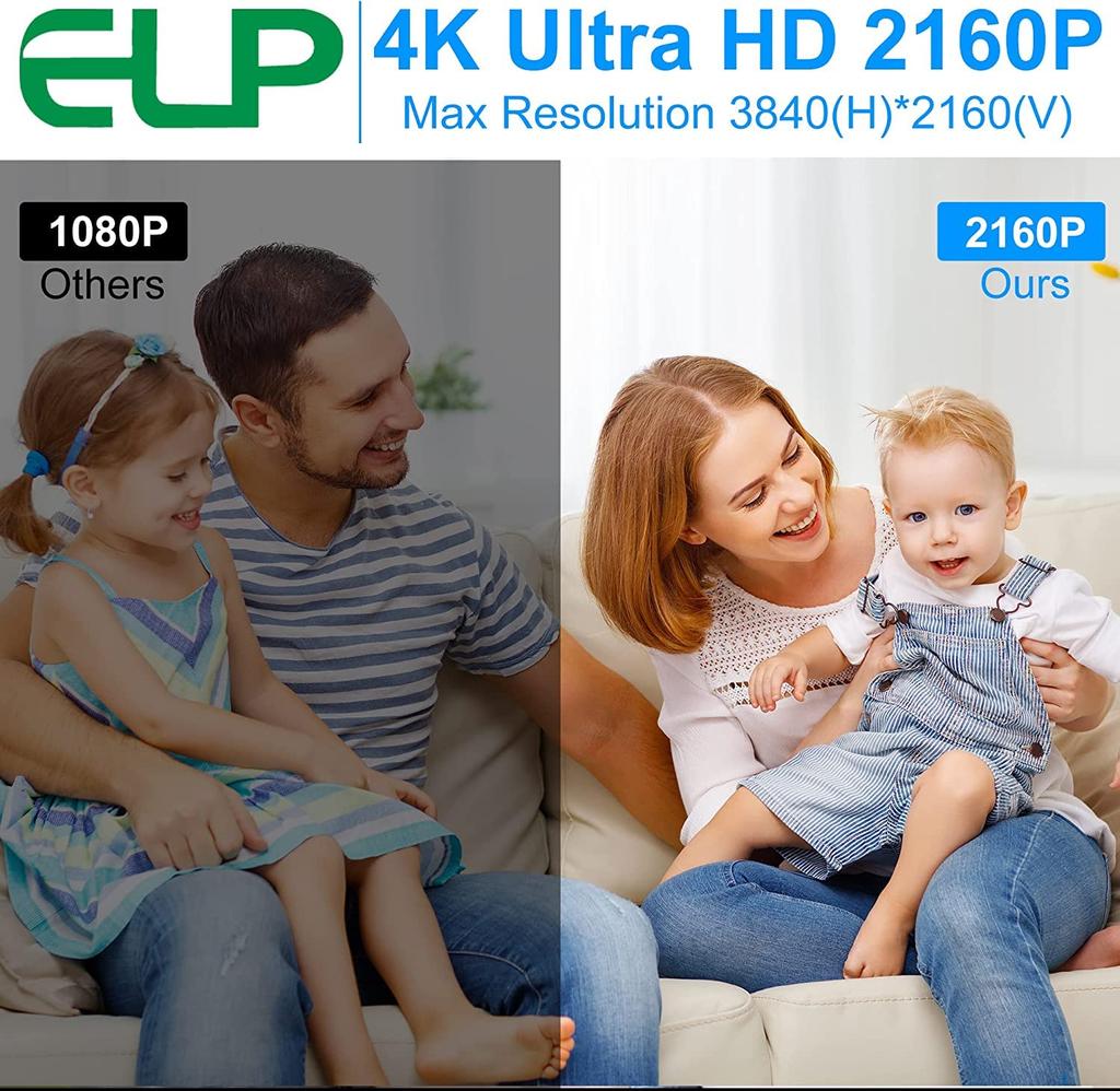 ELP 4K USB веб-камера с CMOS IMX415 Micro 110 градусов USB модуль камеры Plug and Play для Windows Linux Mac Android Объектив без дисторсии,