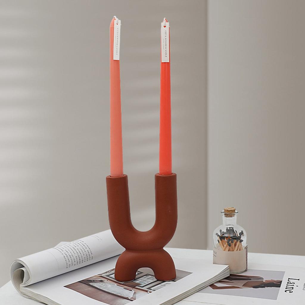 Подсвечник для свечи, смоляная форма, силиконовая форма для подсвечника, U-форма для литья из эпоксидной смолы для коробки конфет, домашний декор стола