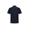 Li Ning Sponsorship Series Brand Logo Print Slim Fit Short Sleeve Polo Shirt Men Polo Shirts Ink-Blue APLS227-2