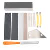 11 Pieces Guitar Grinding Tools Fret File Leveling Bar String Spreader Polishing Sandpaper