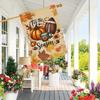 1pc, Autumn Pumpkin Rugby Pattern, The Season Is Here Double-Sided Garden Flag, Yard Ornament, Outdoor Decor, Lawn, Flag Only