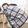 Winter Throw Blanket Plaid Super Soft Polar Fleece Thermal Insulation Single-Breasted Shawl Nap Blanket for Daily Use Work Home School