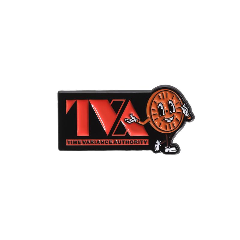 MM Clock Enamel Pins Custom Movie Character Brooches Lapel Badges Cartoon Funny Jewelry Gift for Fans Kids Friends